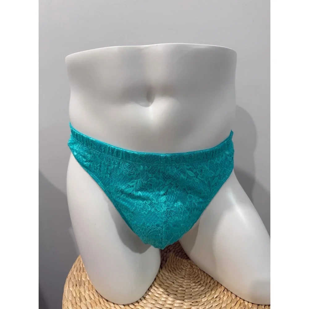Cosabella Never Say Never Men's Classic G-String Andaman Sea Lace Thong S